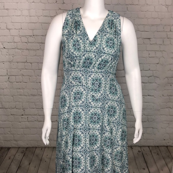 0X Michael Kors Seagreen Wrap Top Midi Dress Plus - Picture 3 of 8